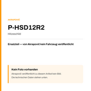 Akrapovic Hitzeschild P-HSD12R2 — Platzhalter, kein Herstellerfoto verfügbar