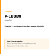 Akrapovic Auspuffteil P-LBSB8 — Platzhalter, kein Herstellerfoto verfügbar