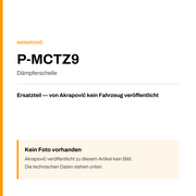 Akrapovic Dämpferschelle P-MCTZ9 — Platzhalter, kein Herstellerfoto verfügbar