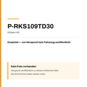 Akrapovic Hülsen-Kit P-RKS109TD30 — Platzhalter, kein Herstellerfoto verfügbar