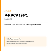 Akrapovic Repack-Kit P-RPCK195/1 — Platzhalter, kein Herstellerfoto verfügbar