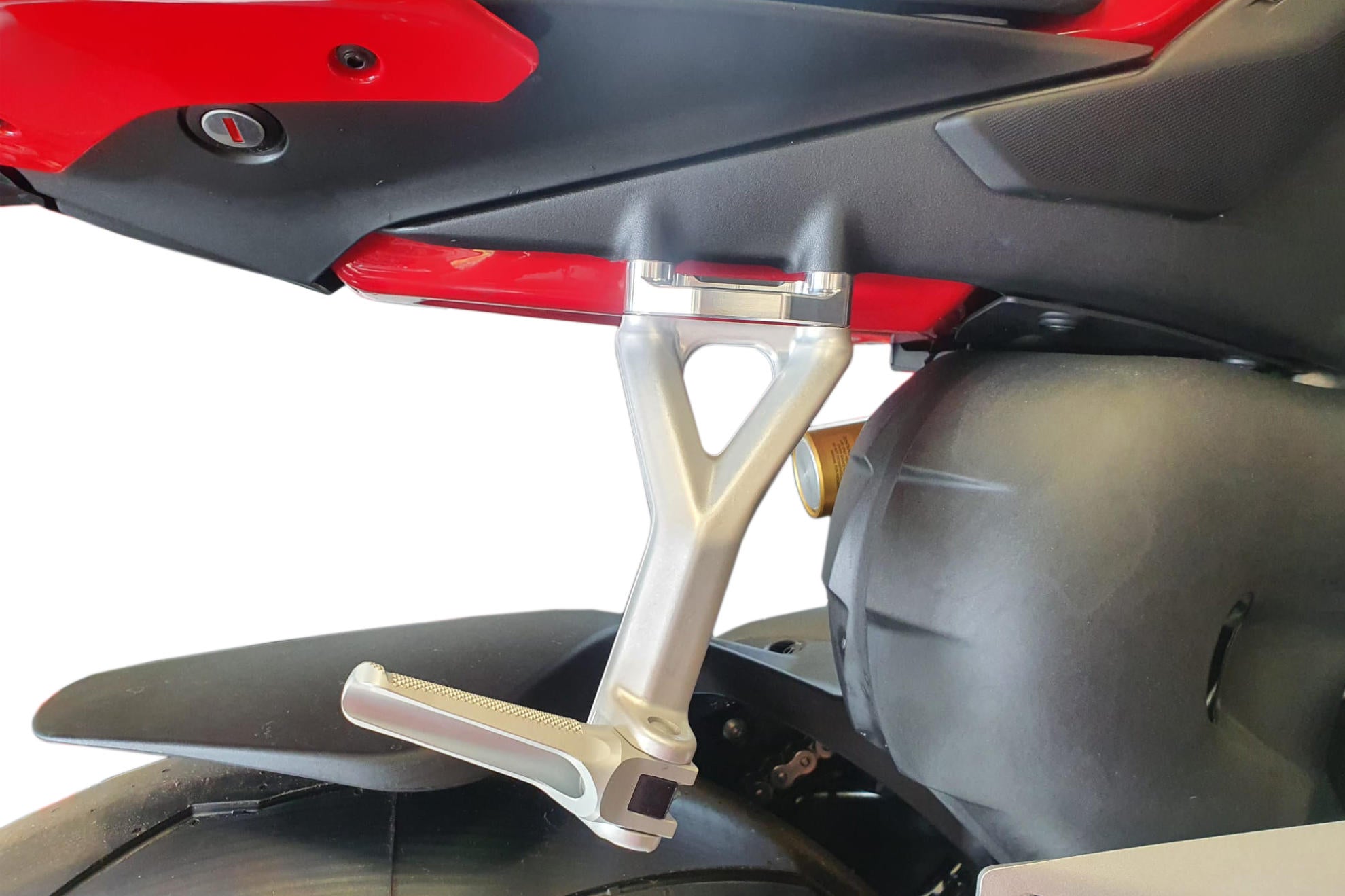 Placas de cubierta de estribos para pasajero de aluminio CNC Racing Ducati Panigale V4/S (2025) PET52 