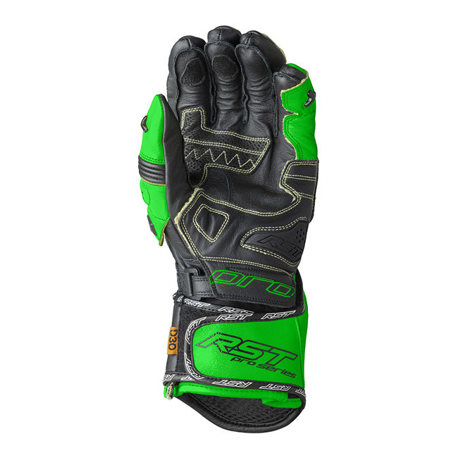 Guantes de cuero de motocicleta RST Pro Series GP D3O | Hombre | Talla/Negro | 103715 