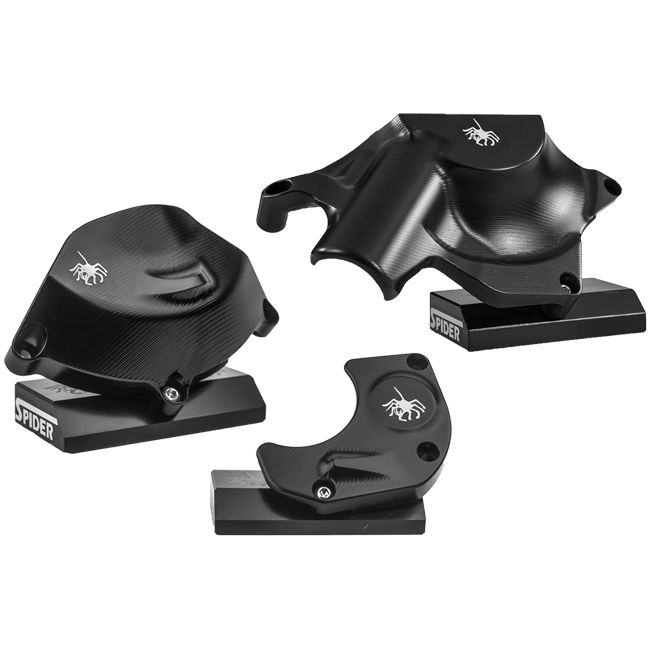 Tapa de protección de motor de aluminio Spider Racing Yamaha YZF-R6 RJ11, RJ15 y RJ27 (06-25) 20.Y151 