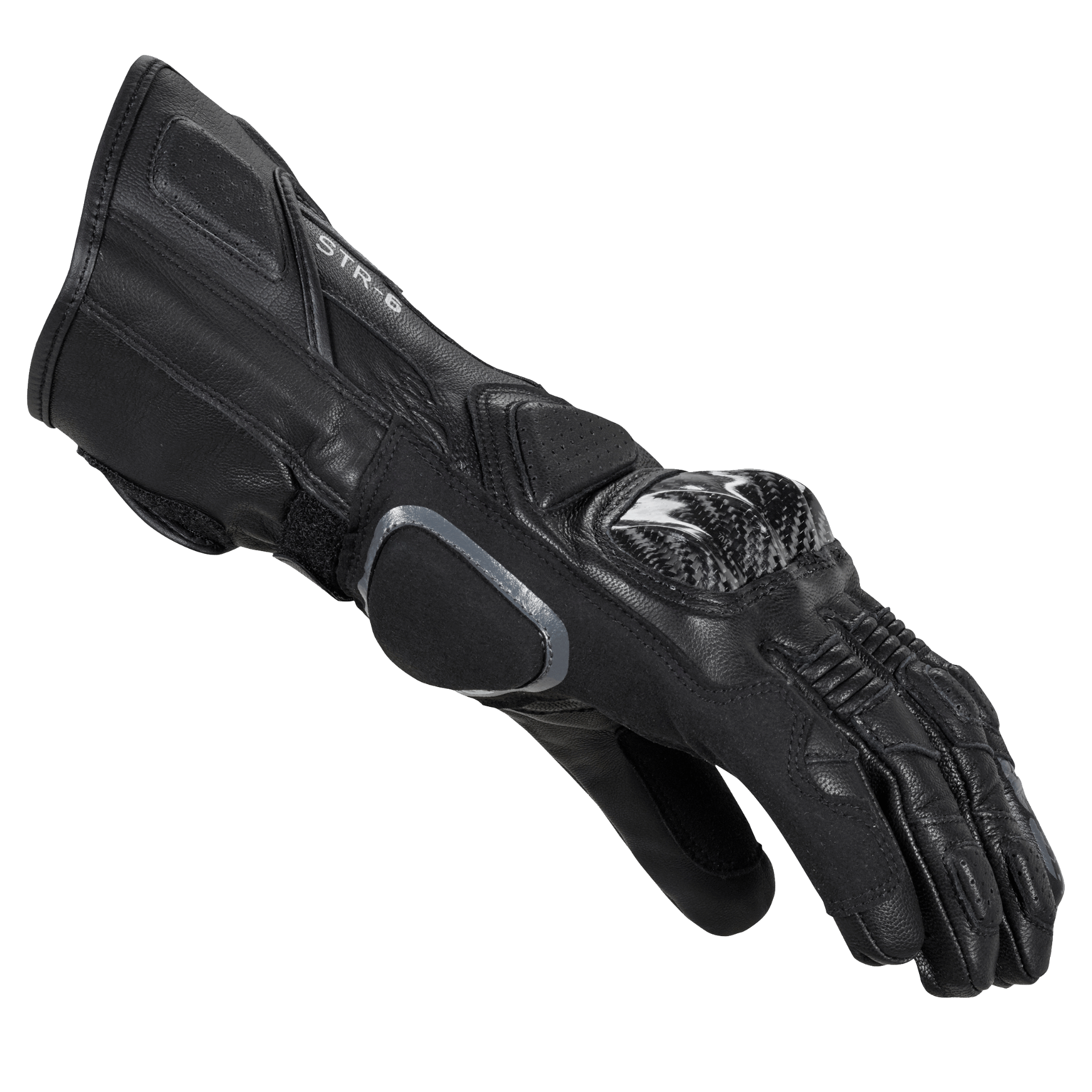 Guantes de cuero para moto Spidi STR-6 Racing | Hombre | Negro | A221026 