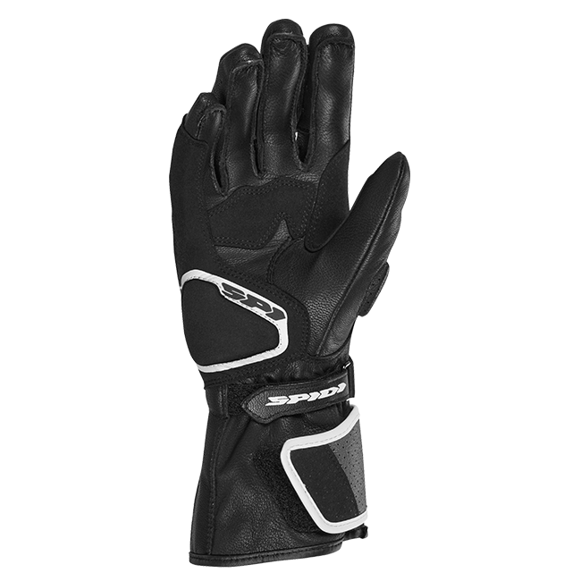 Guantes de cuero para moto Spidi STR-6 Sport | Mujer | Negro/Blanco | A222011 