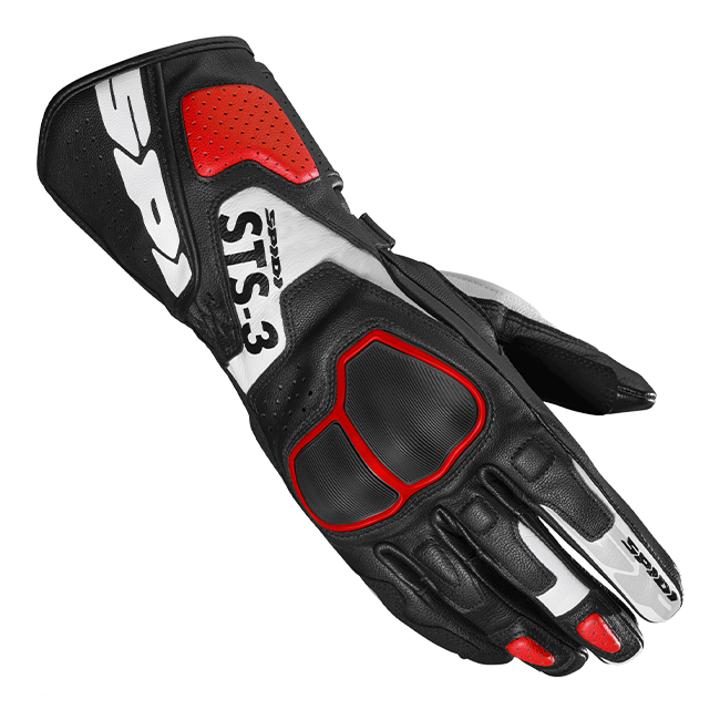 Spidi STS-3 Sport guantes de cuero para moto | Mujeres | Rojo | A220014 