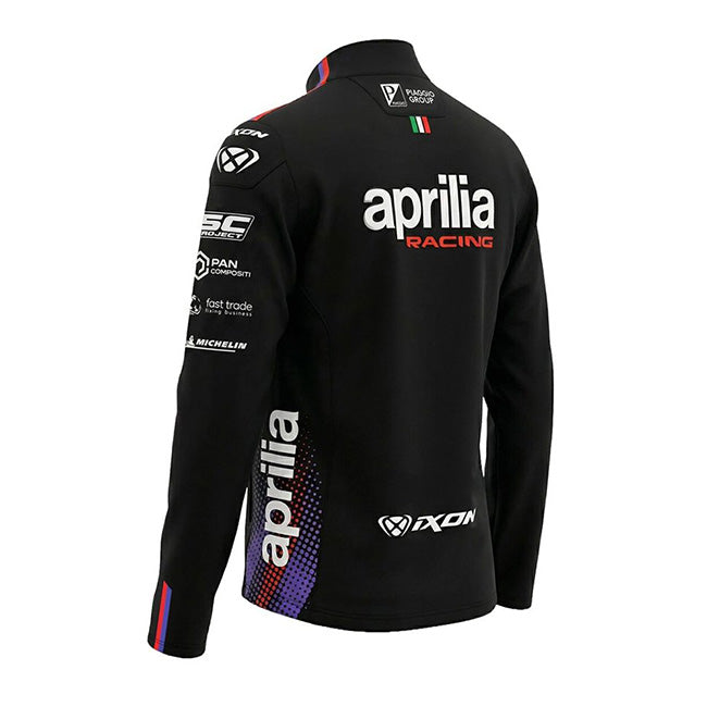 Sudadera con cremallera tipo réplica del equipo de carreras Aprilia Racing Team 2026 para hombre IXON 