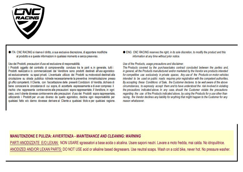 Tapa de tanque de carbono CNC Racing Ducati Panigale V4/S (2025) TSB21 