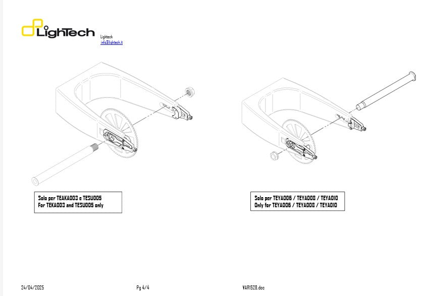 Tensor de cadena LighTech Aprilia RSV4/RR/RF/1100 Factory (15-20) TEAP003 