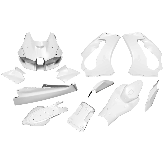 Juego completo de carenado Avio Fiber Kawasaki ZX-10 R/RR (21-25) Carbonin 