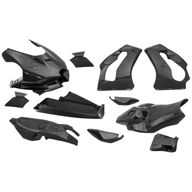 Juego completo de carenado en carbono para Kawasaki ZX-10 R/RR (21-25) Carbonin 