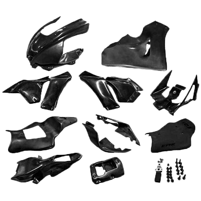 Juego completo de carenado GYTR GFK negro Yamaha YZF-R1/M RN65 (20-25) GYT-R1RAC-F2 
