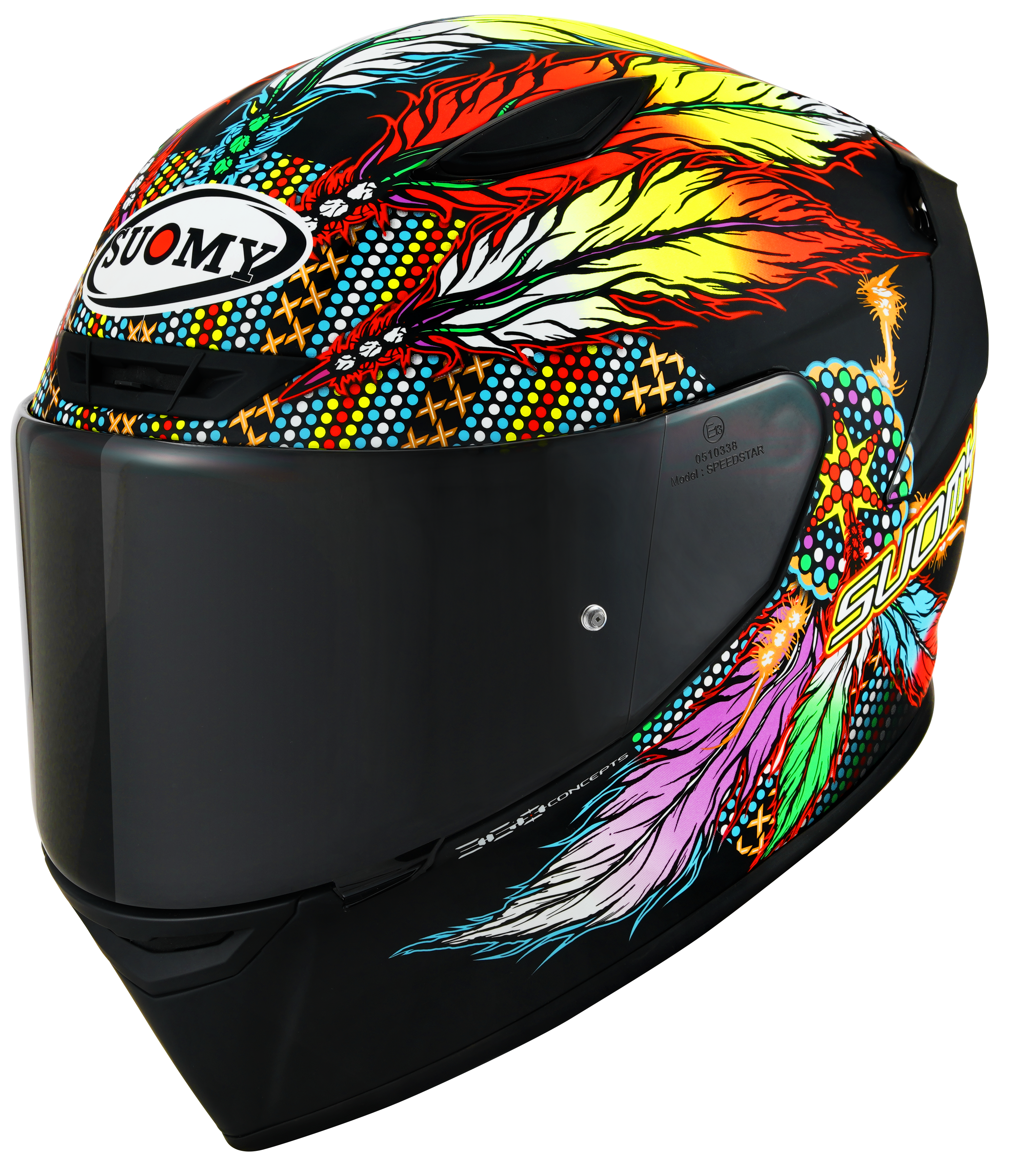 Suomy Track-1 Casco Chieftain Negro Mate K6T10014 