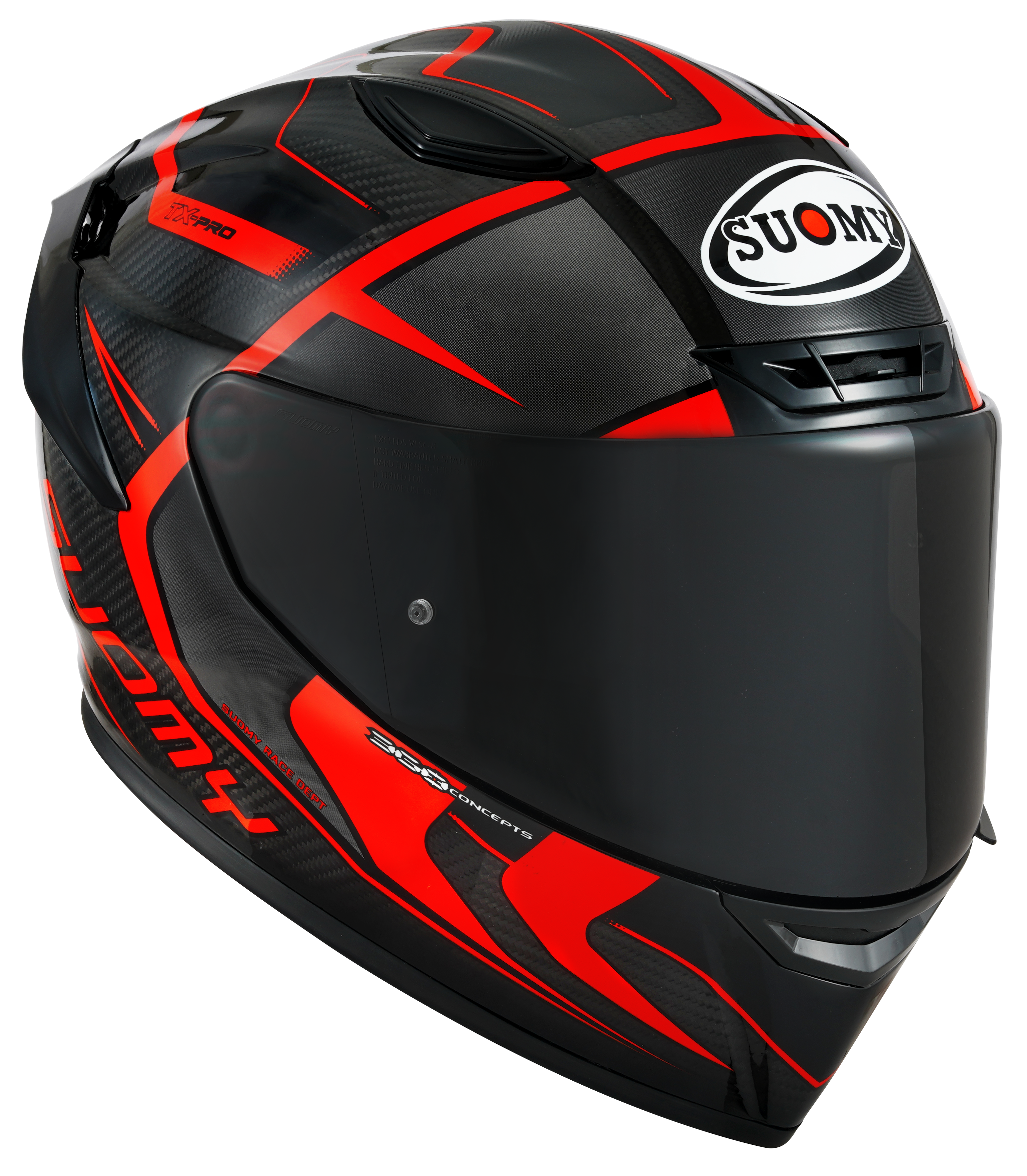 Suomy TX-Pro Casco Carbono Advance Rojo Fluo K6TX0003 