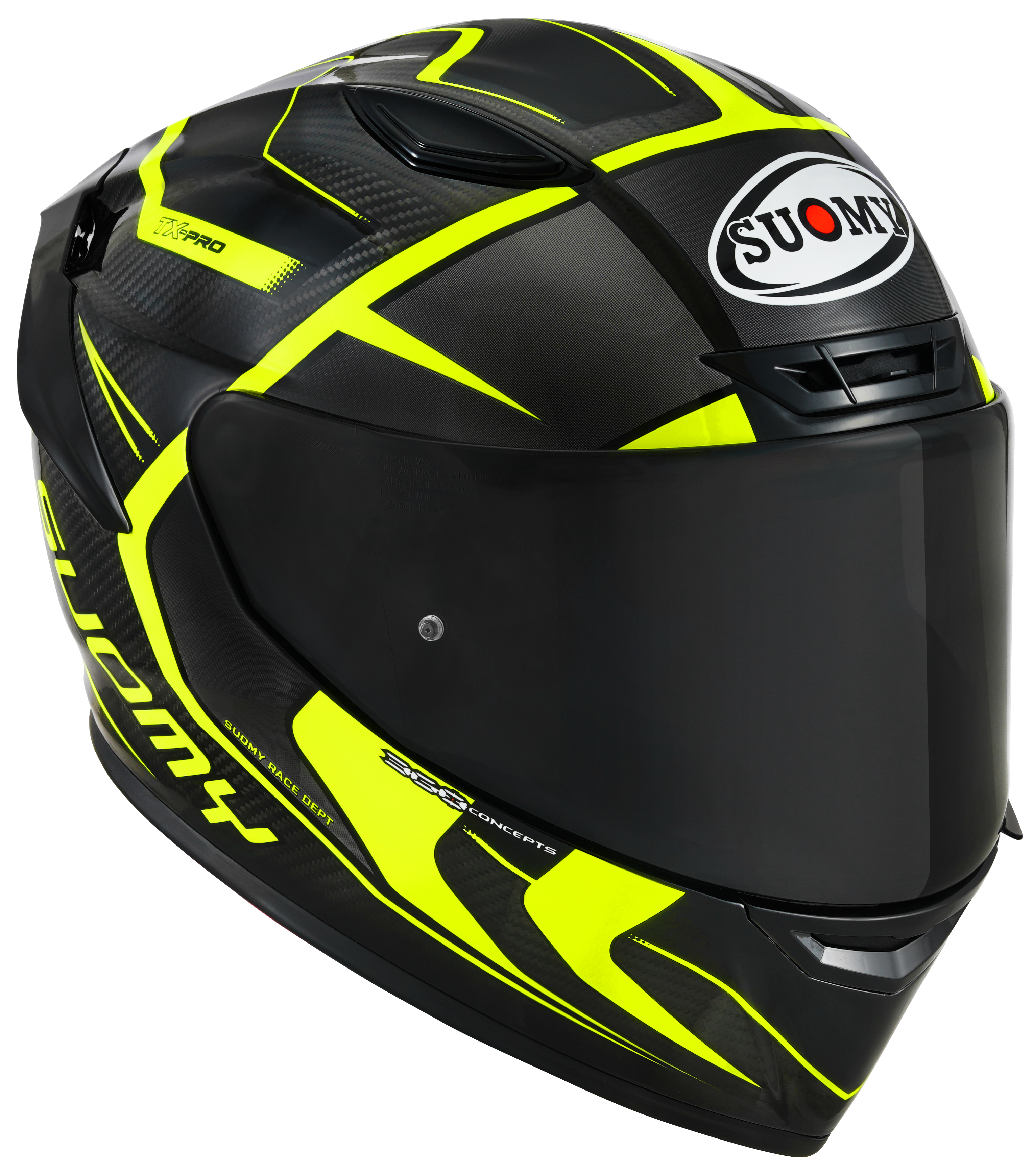 Suomy TX-Pro Casco Carbono Advance Amarillo Fluo K6TX0005 