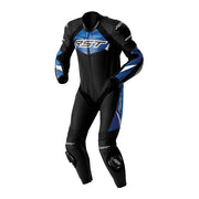 RST Tractech EVO D3O monoentero Mono de cuero – Mono de carreras perforado | para hombre | negro/azul | 103634 