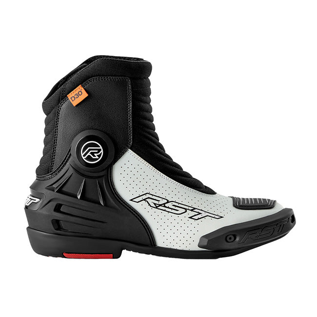 RST Tractech EVO D3O Botas cortas de motocicleta | Hombre | Blanco/Negro | 103697 