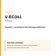 Akrapovic Endkappe V-EC341 — Platzhalter, kein Herstellerfoto verfügbar