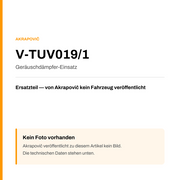 Akrapovic Geräuschdämpfer-Einsatz V-TUV019/1 — Platzhalter, kein Herstellerfoto verfügbar