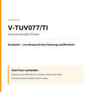 Akrapovic Geräuschdämpfer-Einsatz V-TUV077/TI — Platzhalter, kein Herstellerfoto verfügbar