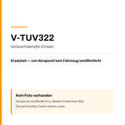 Akrapovic Geräuschdämpfer-Einsatz V-TUV322 — Platzhalter, kein Herstellerfoto verfügbar