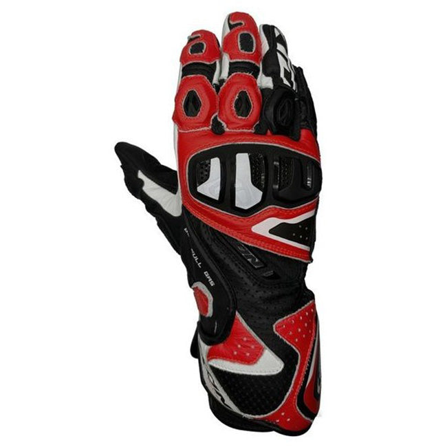 IXON Vortex GL guantes de cuero Racing | Hombre | Rojo/Negro 