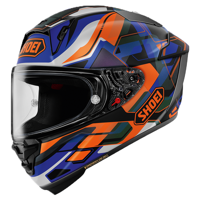 Casco Shoei X-SPR PRO Valion TC-8 Naranja / Azul 