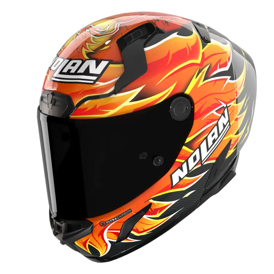 Nolan X-804 RS Casco Ultra Carbon Andrea Iannone "El Maniaco" Réplica 2025 