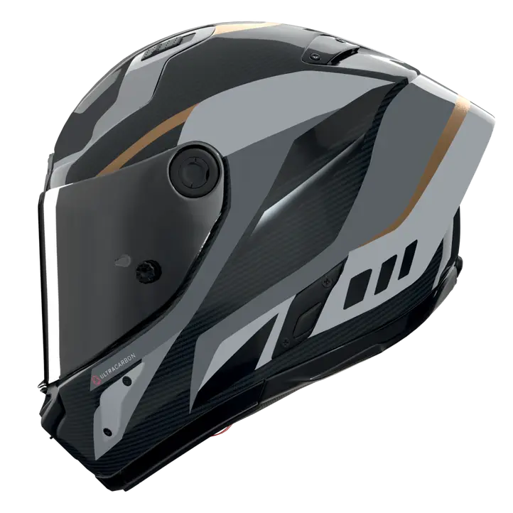 Nolan X-804 RS Casco Ultra Carbon Lesmo Negro/Gris/Oro 361 