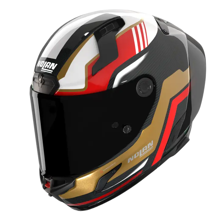 Casco Nolan X-804 RS Ultra Carbon Piega Gold/Rojo/Verde 367 