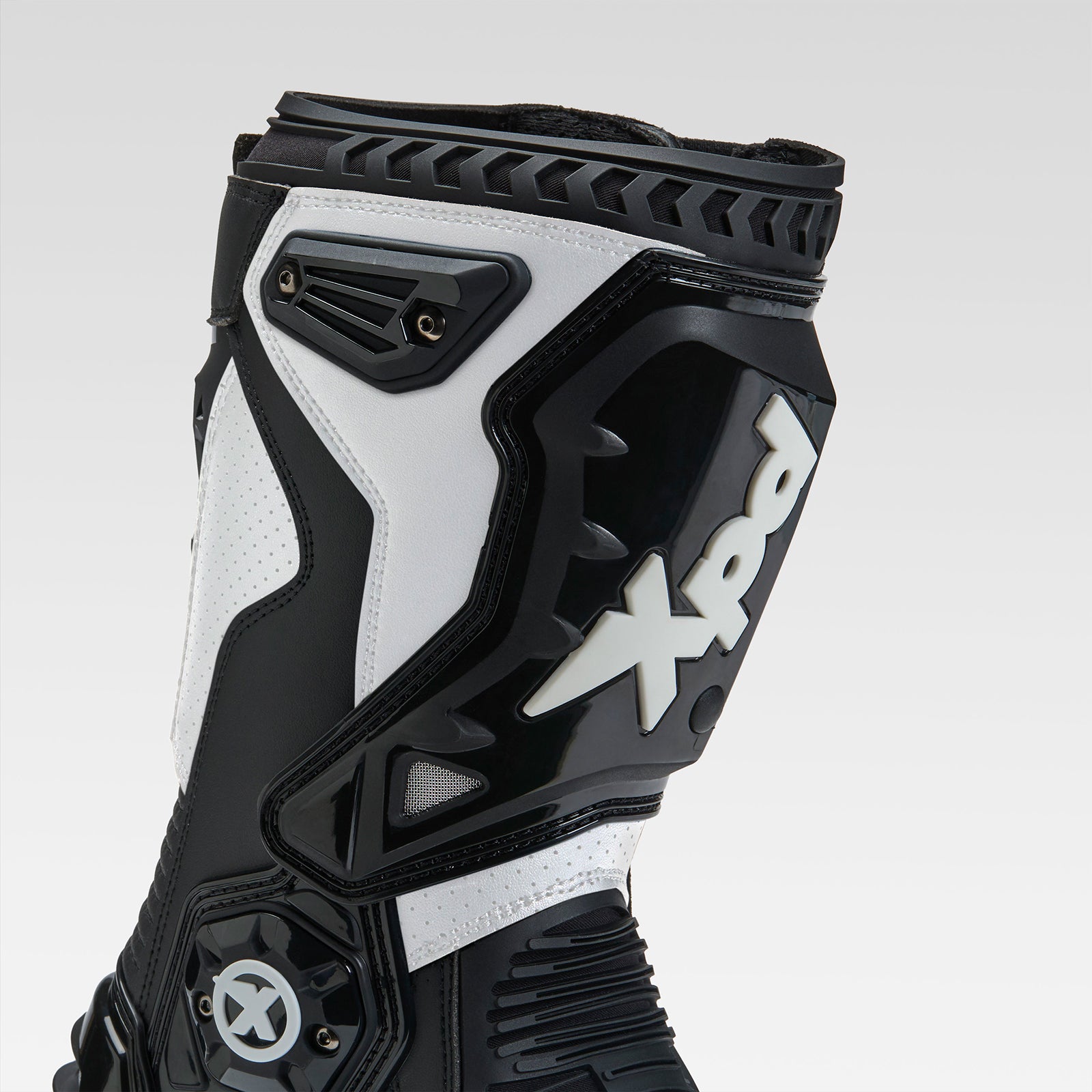 XPD XP6-S botas de moto | Hombre | Blanco/Negro 