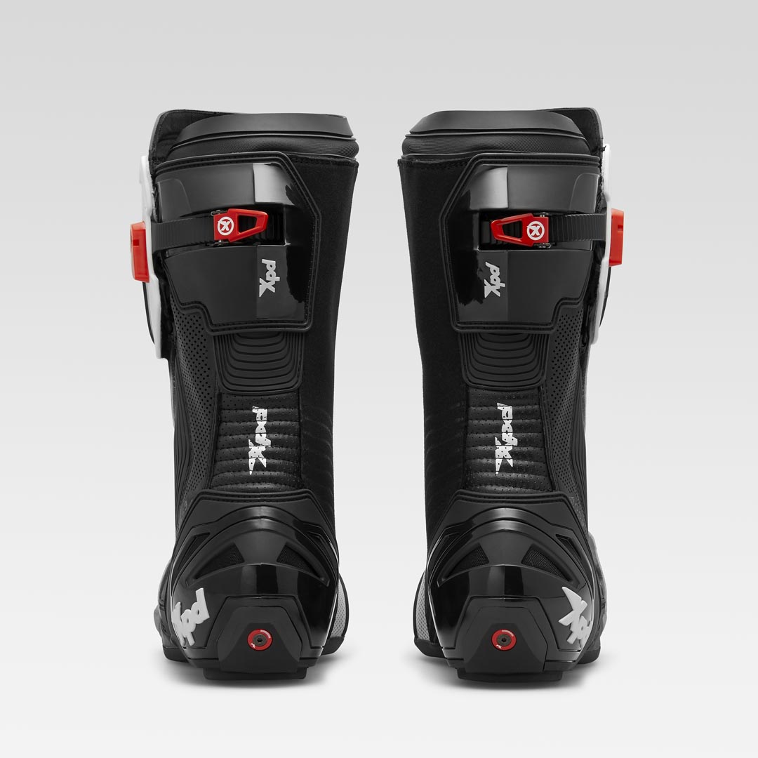 XPD XP9-R AIR bota de moto de carreras y calle perforada | Hombre | Blanco/Negro 