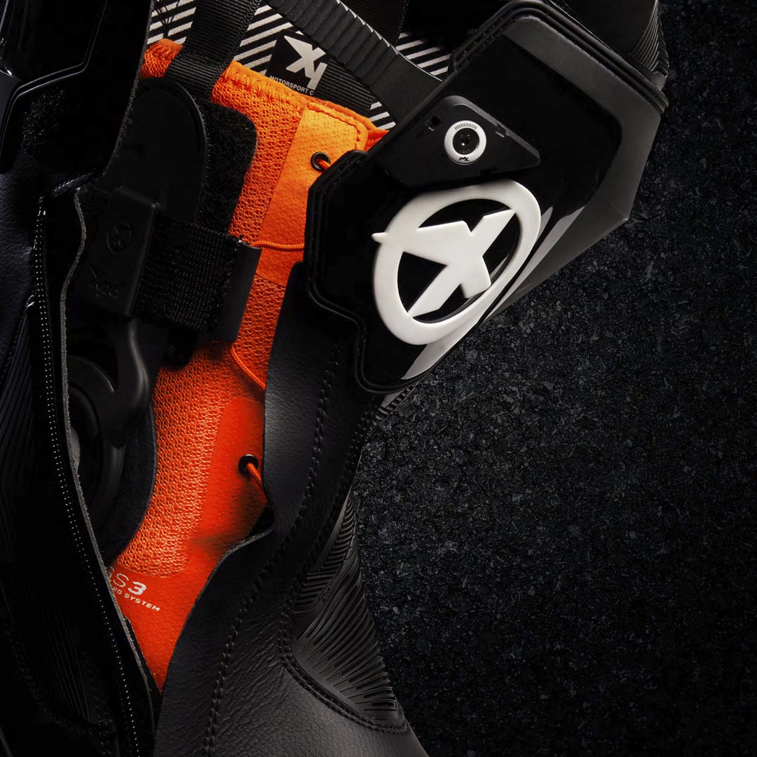 XPD XP9-R Botas de moto de carrera y calle | Hombre | Naranja/Negro 