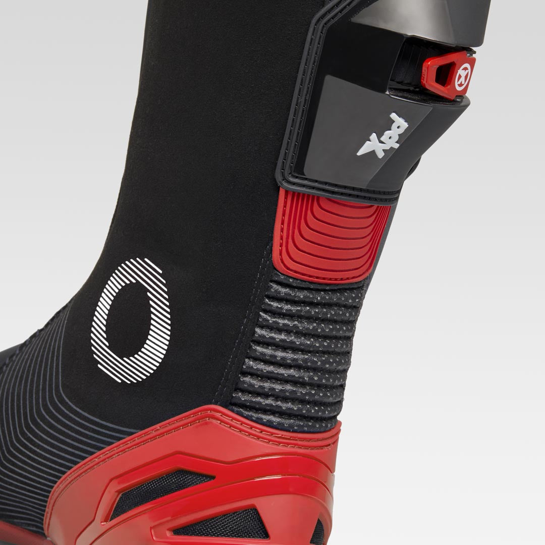 XPD XP9-S Botas de motociclismo de carreras y de calle | Hombre | Negro/Rojo 