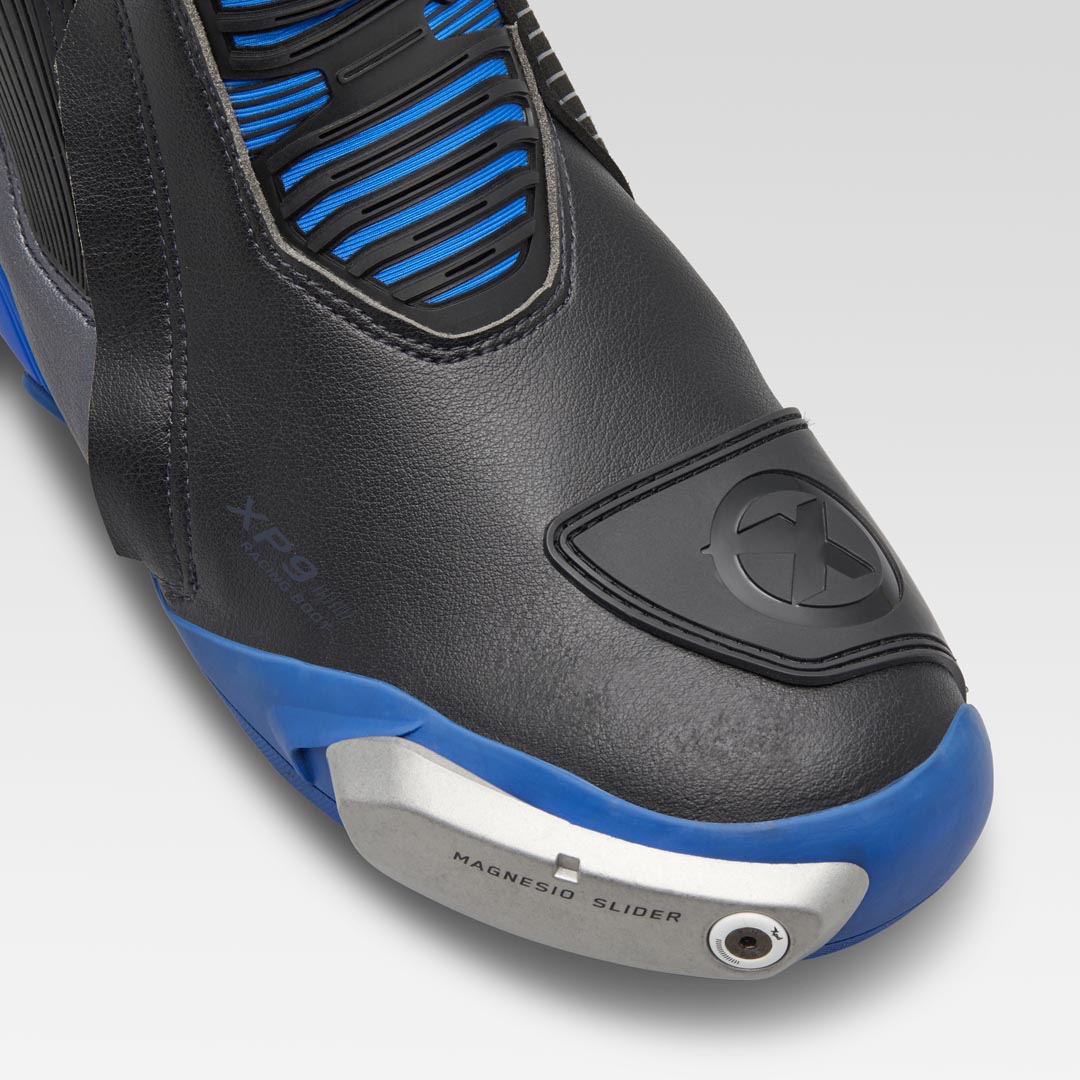 Botas de moto XPD XP9-S Racing y de calle | Hombre | Negro/Azul 