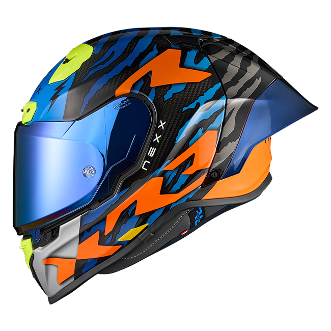 Casco Nexx X.R3R Ziger Carbon Naranja Azul 01XR323513169 