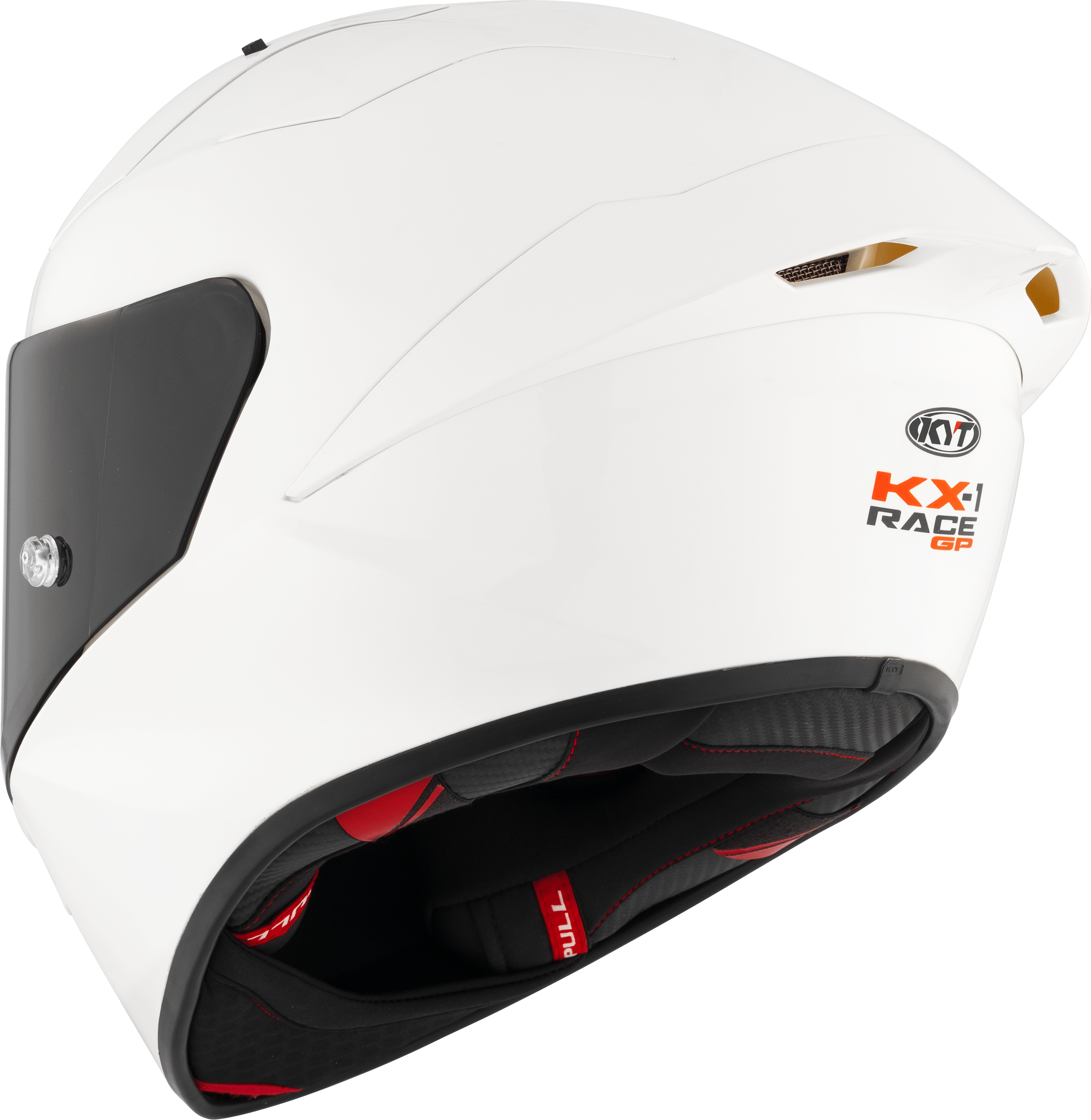 KYT KX-1 Race GP Casco Plano Blanco Y6KXX0W3 