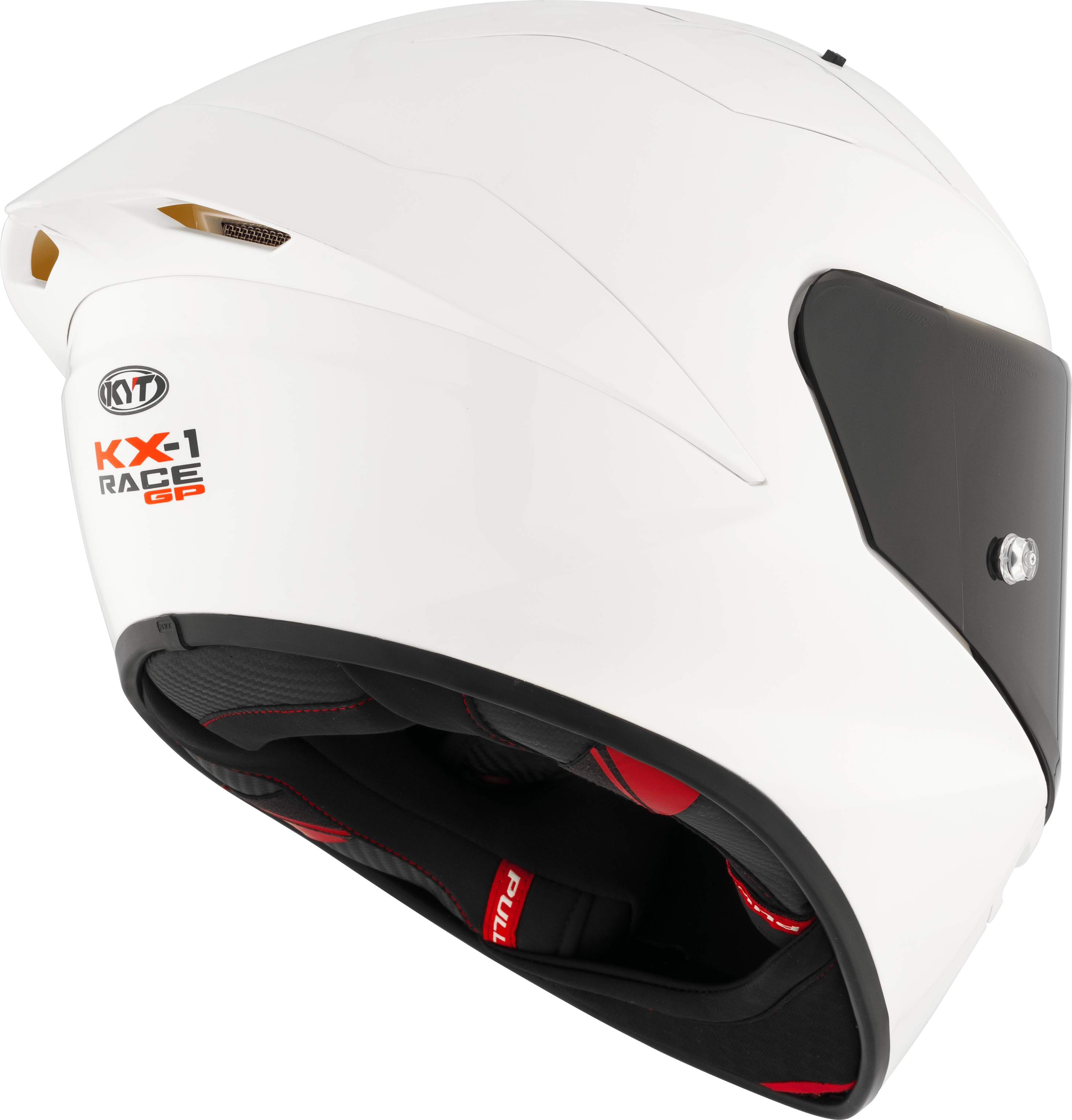 KYT KX-1 Race GP Casco Plano Blanco Y6KXX0W3 