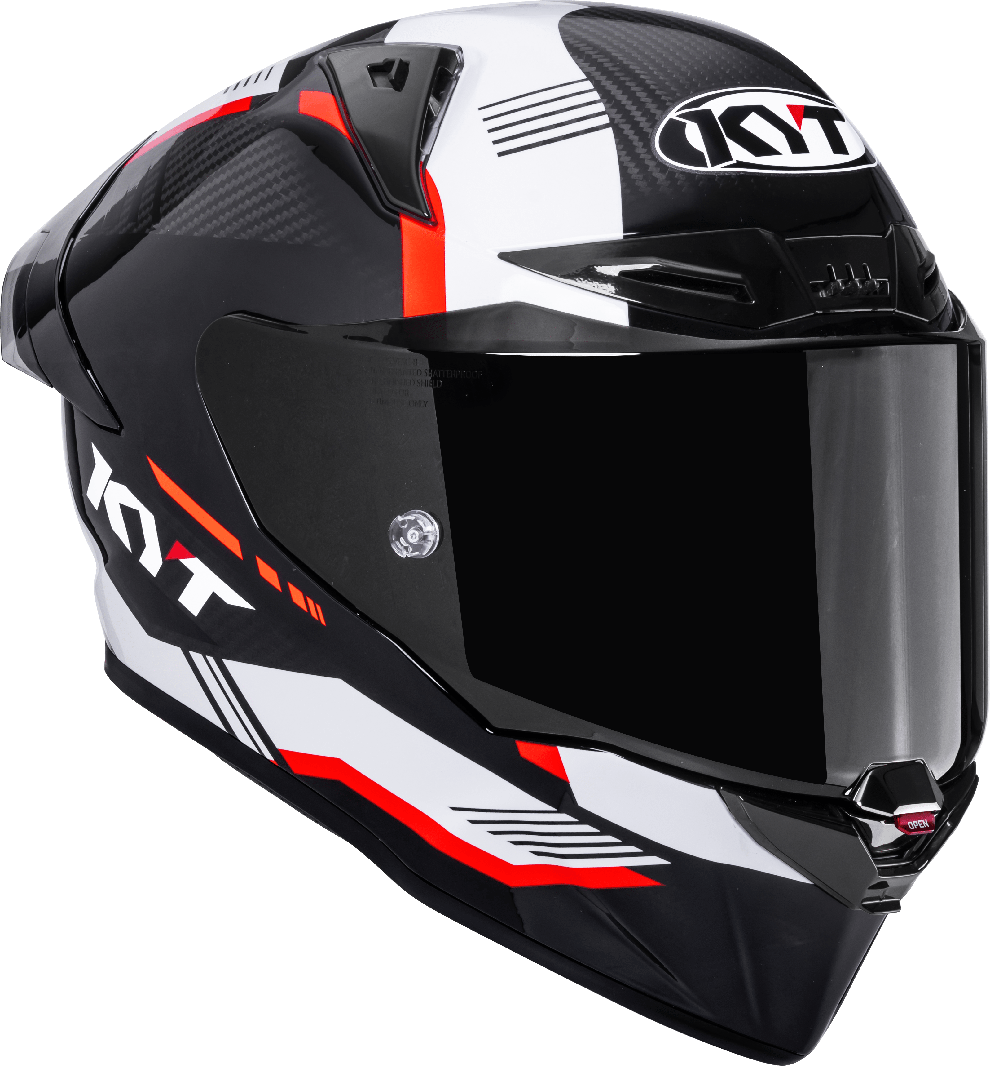 KYT R1R Casco de Carreras Carbono Zona Roja Y6R10007 