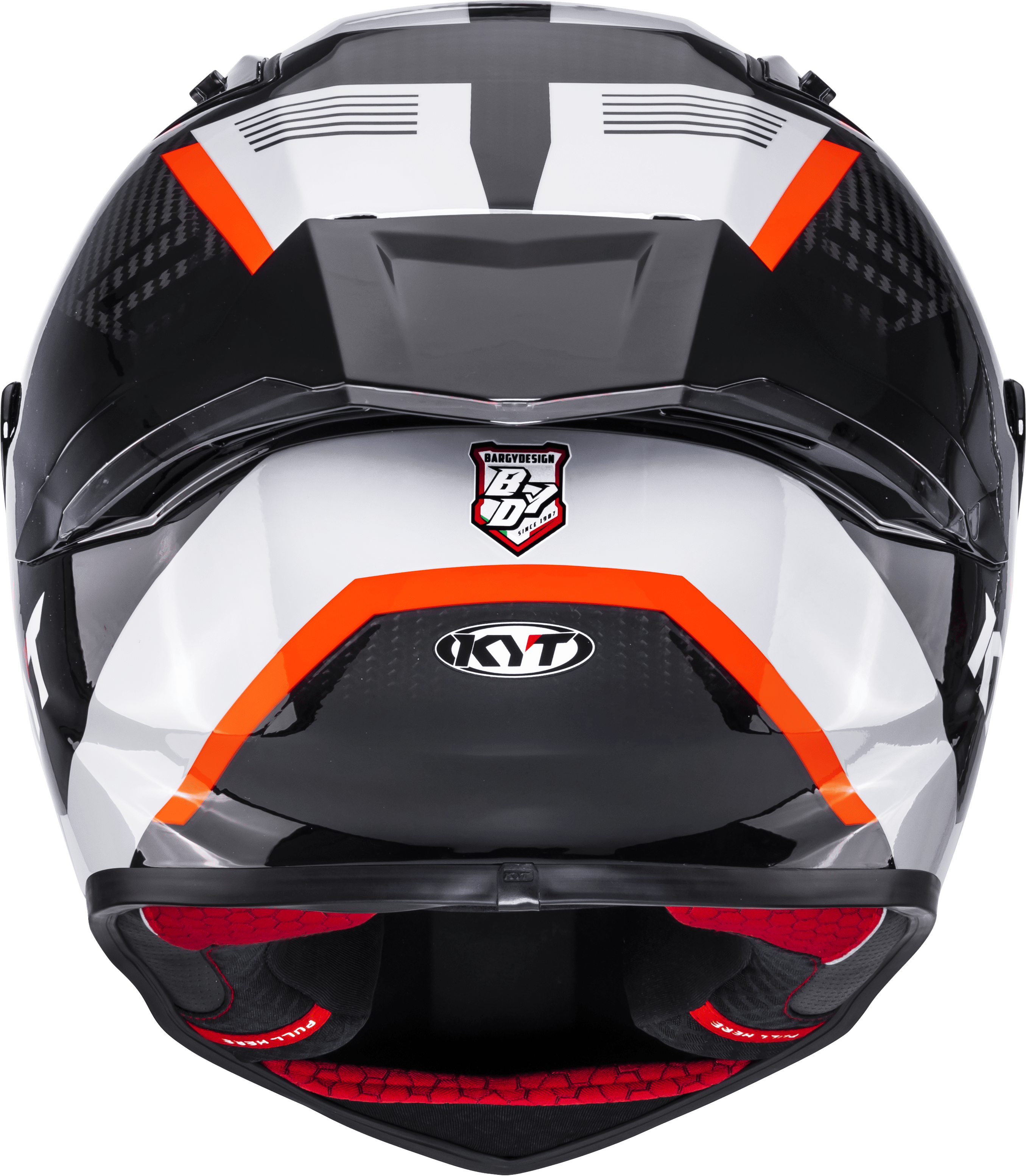 KYT R1R Casco de Carreras Carbono Zona Naranja Y6R10008 