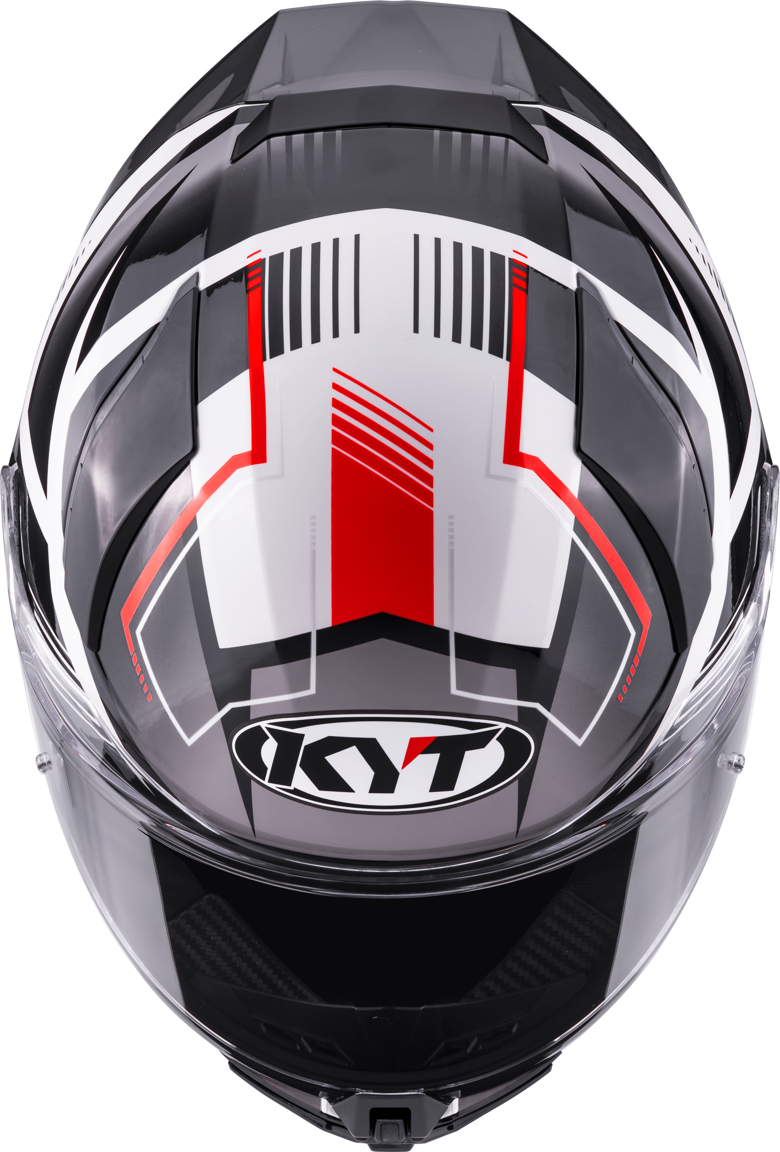 Casco KYT R2R Parsec Blanco/Rojo Y6R20022 