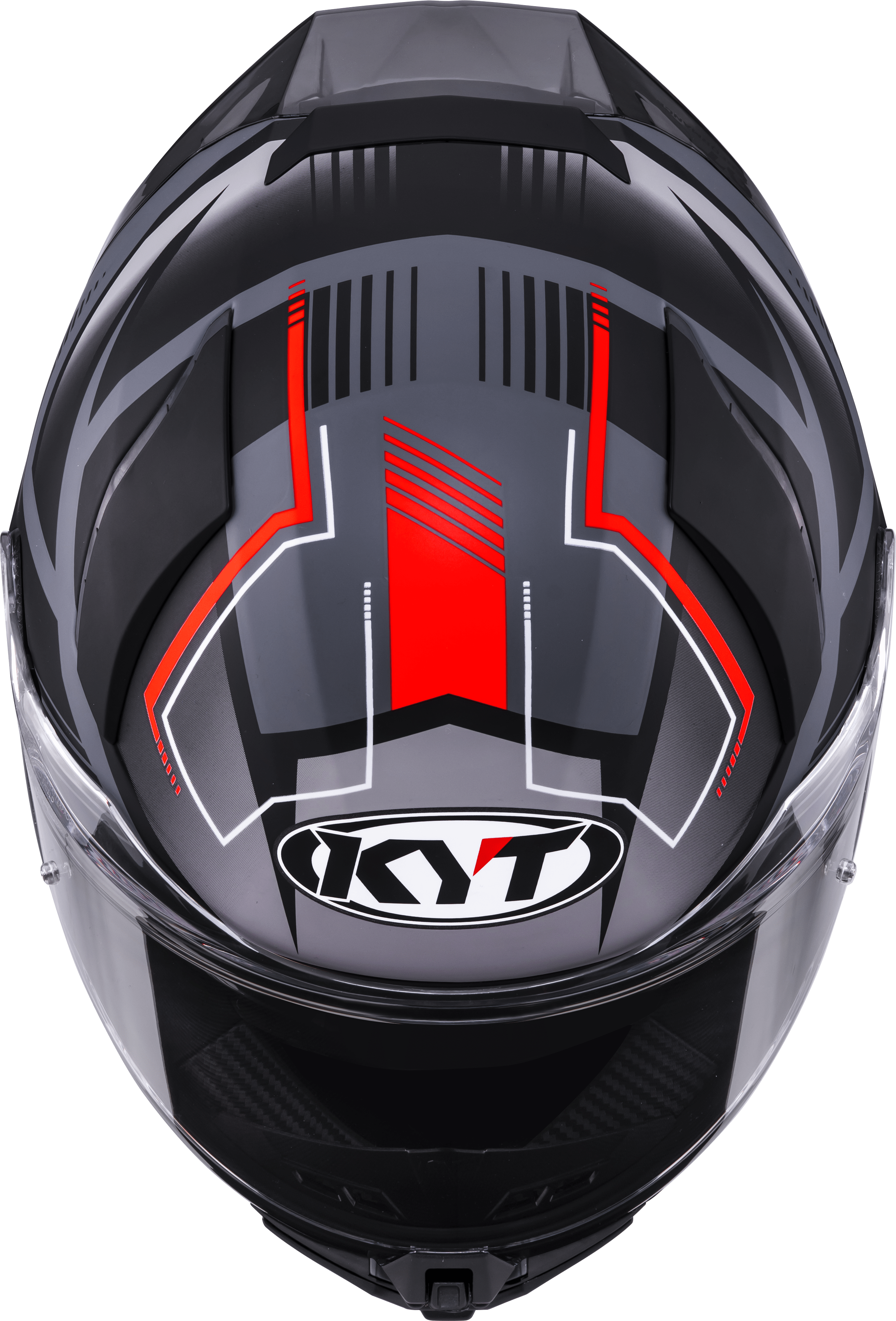 KYT R2R Casco Parsec Mate Gris / Rojo Y6R20023 