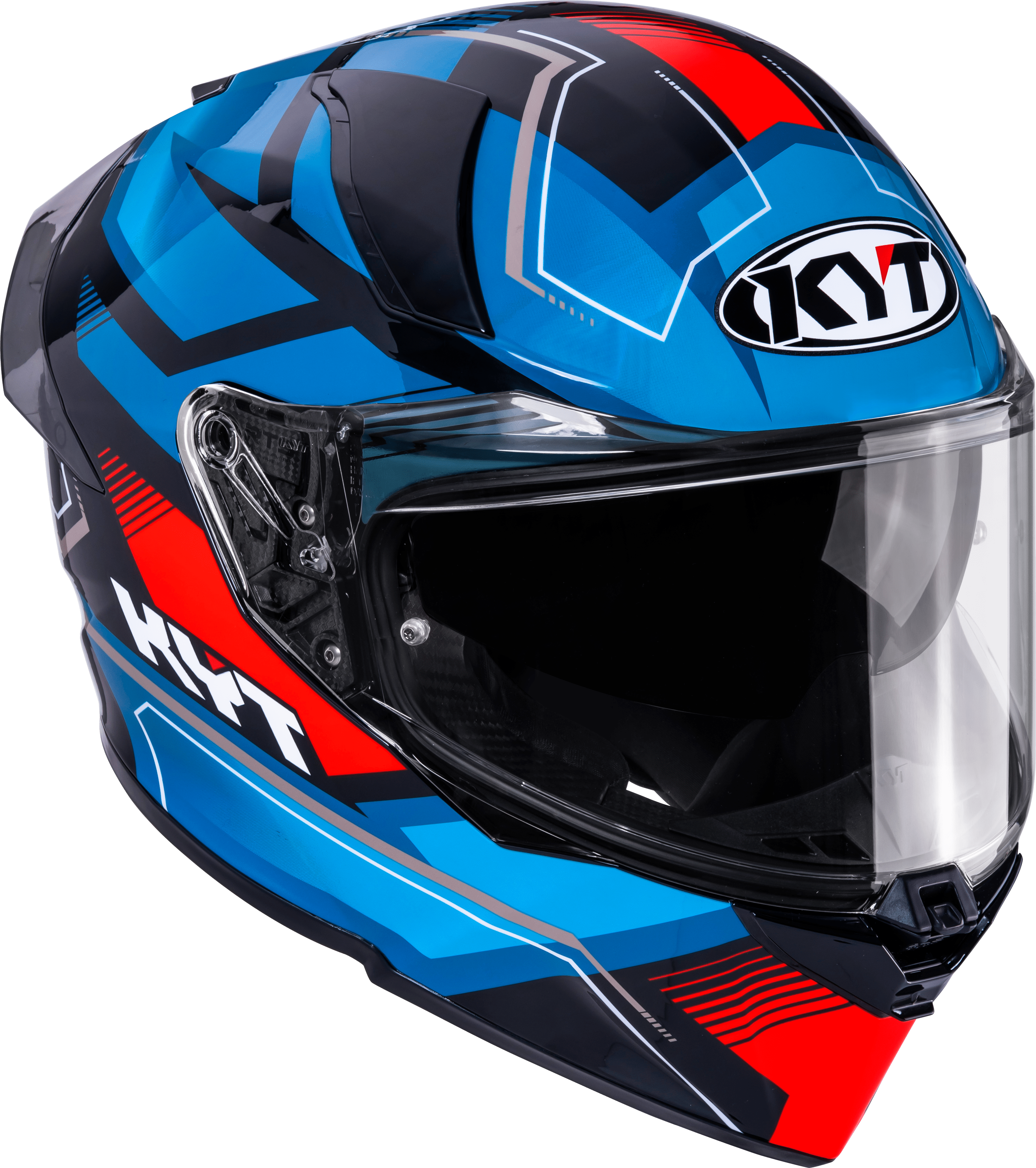 KYT R2R Casco Parsec Negro / Azul / Rojo Y6R20024 