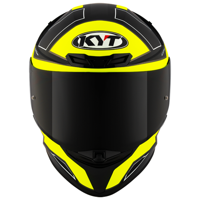 KYT TT-Revo Casco Electron Negro Amarillo mate Y6TR0007 
