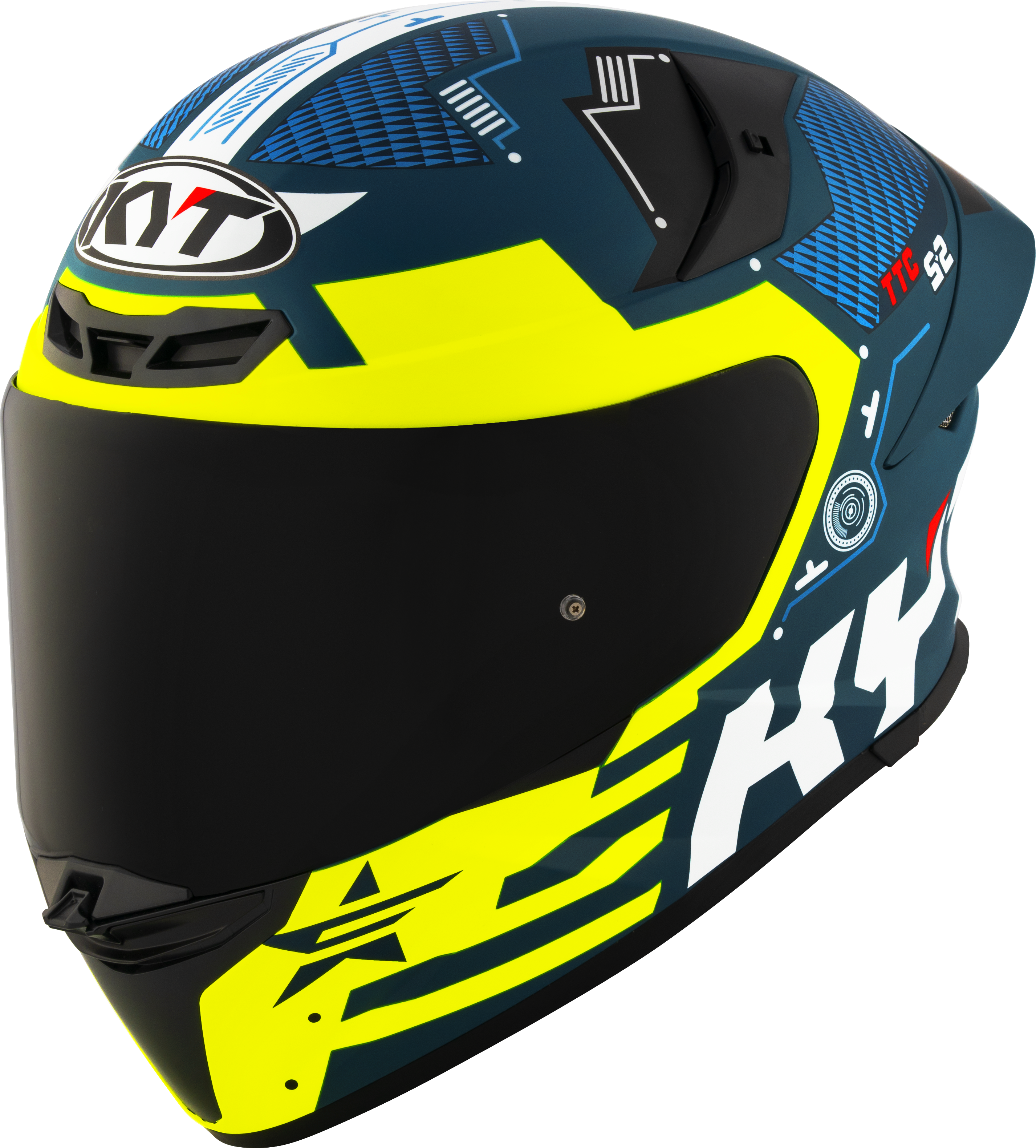 KYT TT-Revo Casco Fuselaje Amarillo mate Y6TR0021 
