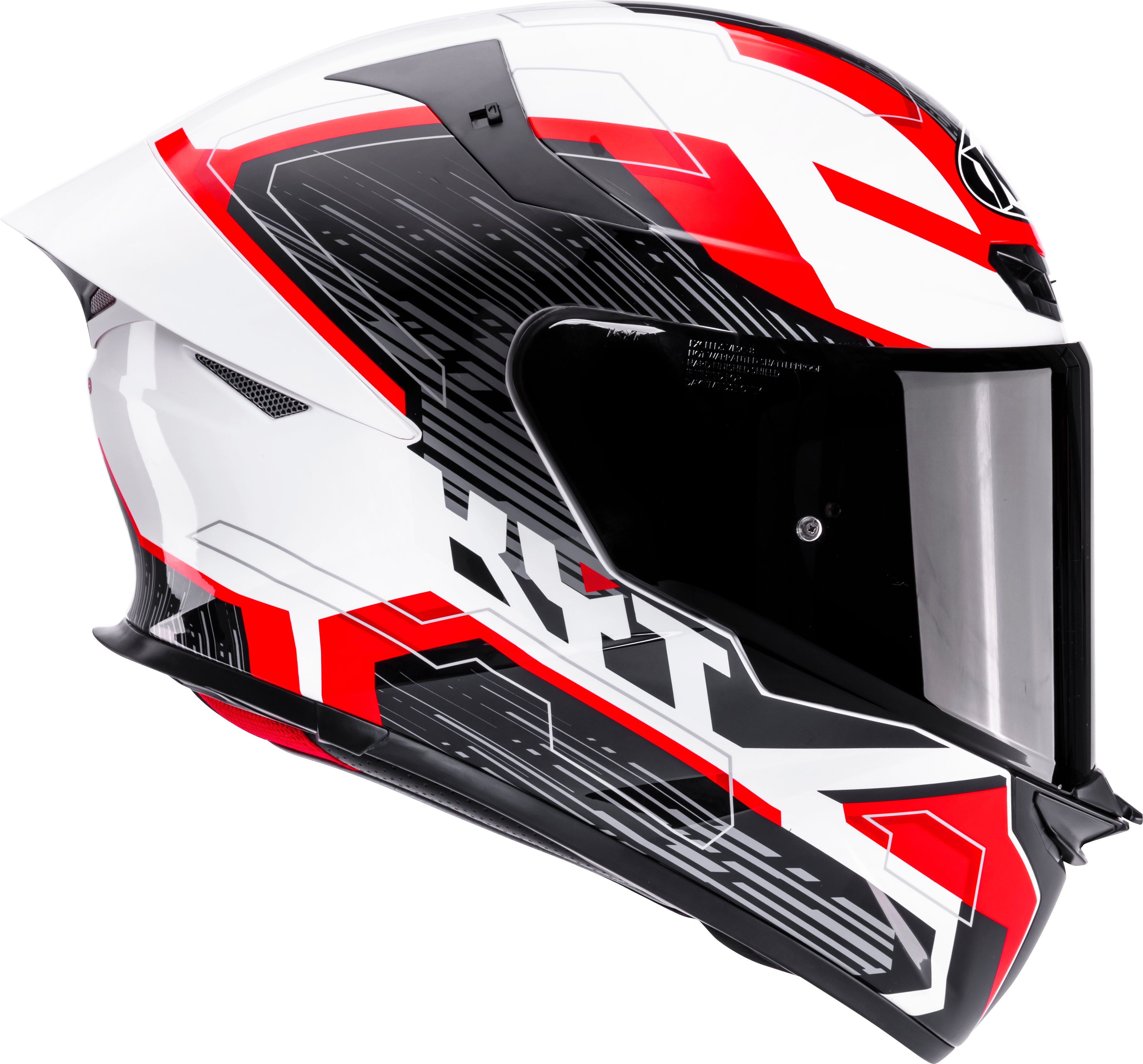 KYT TT-Revo Casco Speeding Blanco / Rojo Y6TR0051 
