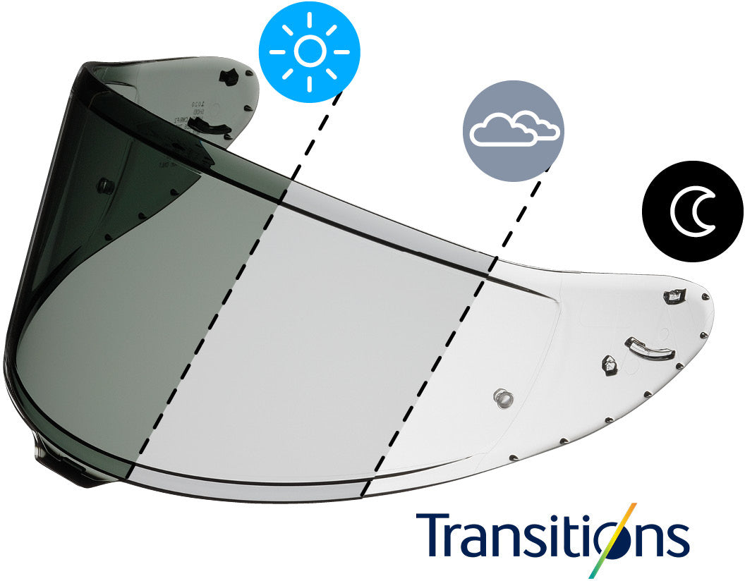 Visera Shoei X-SPR PRO (CWR-F2PN) Fotoquímico Autotintante Adaptativo 