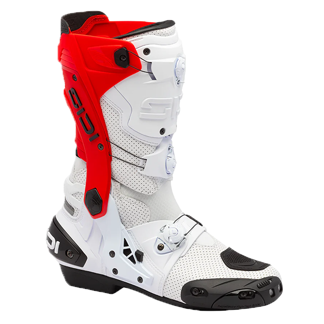 Botas de motocicleta Sidi Rex Air Blancas/Rojas 391 