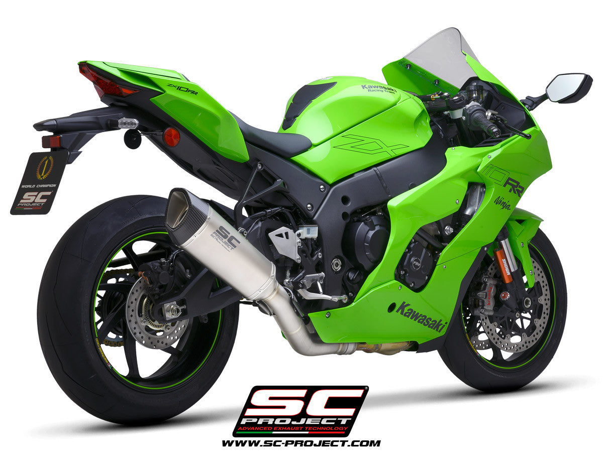 SC-Project Slip-On SC1-R + tubo de reemplazo KAT para Kawasaki ZX-10 R/RR (21-25) K38A-DET91C 